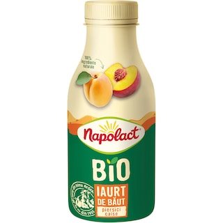 Napolact Bio | Iaurt de baut cu piersici si caise 230ml