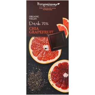Benjamissimo | Ciocolata 70% cacao cu chia si grapefruit 70g