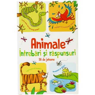 (bucata) | Animale - Intrebari si raspunsuri cu 50 de jetoane