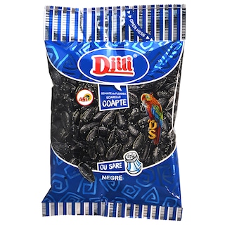 Djili | Seminte de floarea-soarelui, negre, coapte, cu sare 110g
