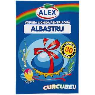 Alex | Vopsea lichida 30 oua albastru 10ml