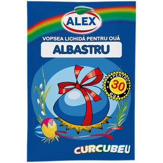 Alex | Vopsea lichida 30 oua albastru 10ml