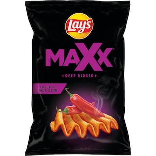Lay's | Maxx | Chipsuri ondulate cu gust de chilli si lime 130g