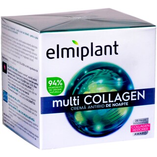Elmiplant | Crema antirid de noapte multi Collagen 50ml