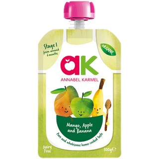 Annabel Karmel | Piure bio de mango, mere si banane 100g