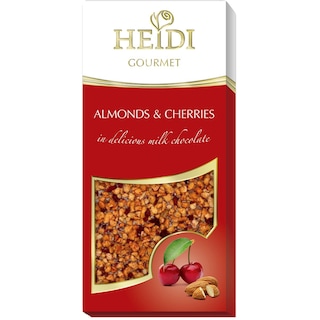 Heidi | Gourmette | Ciocolata cu lapte cu migdale si cirese 100g