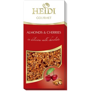 Heidi | Gourmette | Ciocolata cu lapte cu migdale si cirese 100g