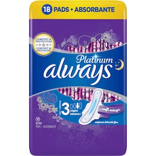 Always | Platinum | Absorbante Ultra Night 18 bucati