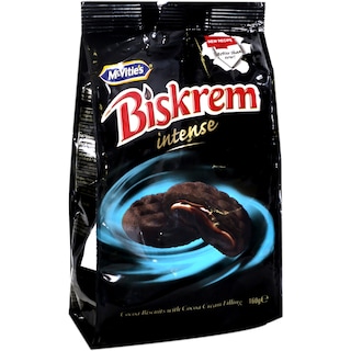 Biskrem | Intense | Biscuiti de cacao cu crema de cacao 160g