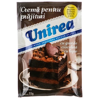 Unirea | Crema pentru prajituri cu gust de ciocolata 55g