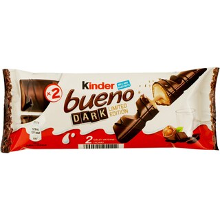 Kinder Bueno | Napolitana trasa in ciocolata neagra cu crema de lapte si alune de padure 43g