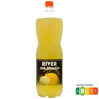 River | Bautura racoritoare carbogazoasa cu aroma de soc si lamaie 2L