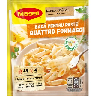 Maggi | Ideea zilei | Baza pentru paste Quattro Formaggi 30g
