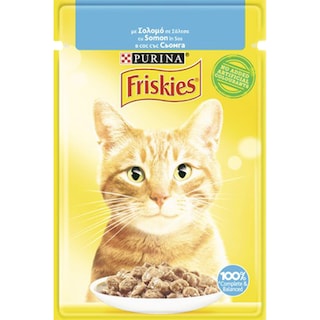 Friskies | Hrana umeda pentru pisici cu somon la plic 85g