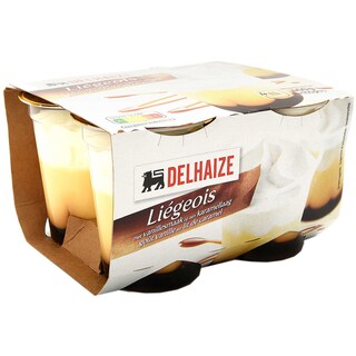 Delhaize | Deset Liegeois cu aroma de vanilie si caramel 4x100g