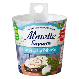 Almette | Savuros | Crema de branza cu ceapa si patrunjel 140g