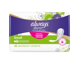 Always Discreet | Absorbante pierderi urinare Small, 20 bucati