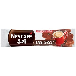 Nescafe | 3in1 | Preparat pudra pe baza de cafea instant Dark Choco 16g