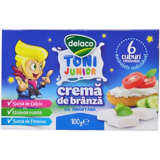 Delaco | Toni Junior | Crema branza cuburi 100g