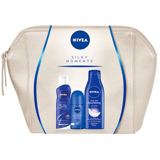 Nivea | Pachet cosmetice cu lapte de corp, gel de dus si roll on 250ml+250ml+50ml
