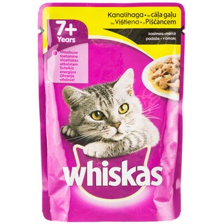 Whiskas | Hrana pentru pisici senior 7+ cu pasare 100g