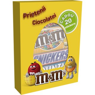 m&m's | Pachet cu batoane de ciocolata Prietenii ciocolatei 249g