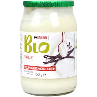 Delhaize Bio | Iaurt cu gust de vanilie 150g