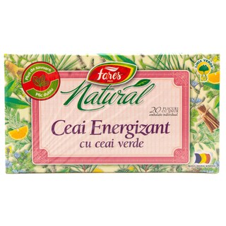Fares | Ceai energizant cu ceai verde 20x2g