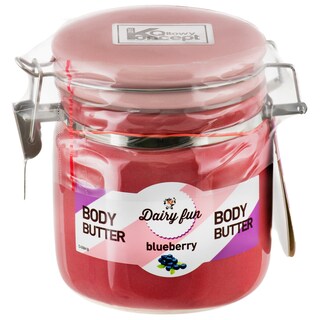 Dairy Fun | Unt de corp in borcan de ceramica cu afine 300g