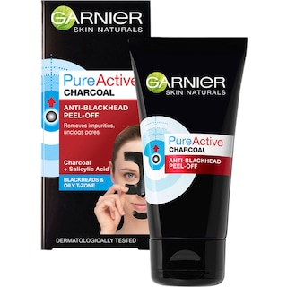 Garnier | Masca de fata peel-off pure active anti-puncte negre cu carbune 50ml