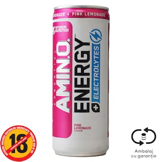 Optimum Nutrition | Bautura energizanta Pink Lemonade 250ml