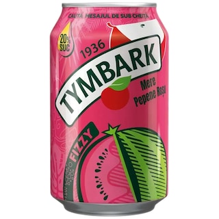 Tymbark | Bautura carbogazoasa cu suc de mere si pepene rosu 330ml