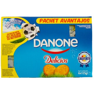 Danone Delicios | Iaurt cu biscuiti 1.9% grasime 6x125g