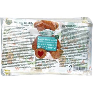 Pharma Health | Acoperitoare faciala pentru copii diverse culori, 5 bucati