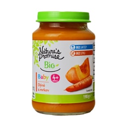 Piure bio de morcov si dovleac, +4 luni 190g