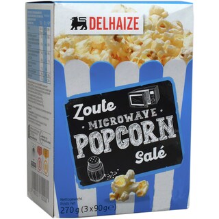 Delhaize | Popcorn cu sare 3x90g