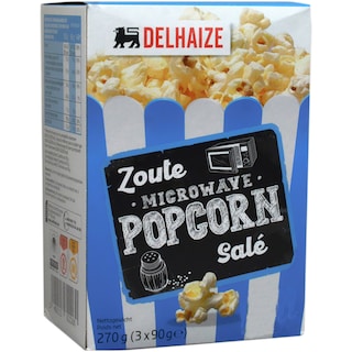 Delhaize | Popcorn cu sare 3x90g