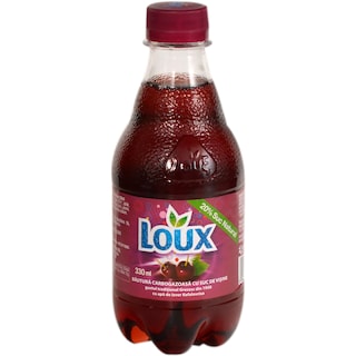 Loux | Bautura racoritoare carbogazoasa cu suc de visine 330ml