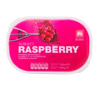 Delhaize | Sorbet cu zmeura 750ml