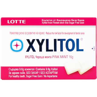 Lotte | Guma cu xylitol pink mint 16g