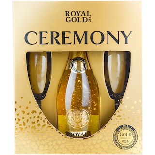 Zarea | Royal Gold 23k | Vin spumant + 2 pahare 0.75L
