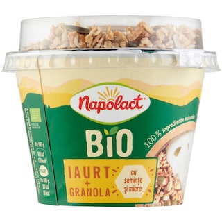 Napolact Bio | Iaurt eco granola cu seminte 165g