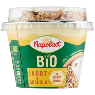 Napolact Bio | Iaurt eco granola cu seminte 165g