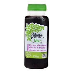Bautura racoritoare cu suc din fructe de soc si miere 250ml