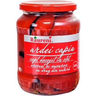 Raureni | Ardei capia copt decojit in otet 700g