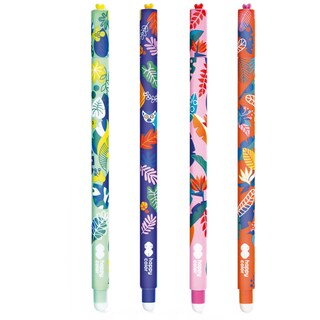 Happy Color | Roller gel cu rescriere, 0.5 mm, albastru, Jungle, diverse modele