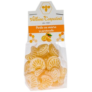 Albina Carpatina | Perle cu miere si portocale  100g