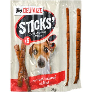 Delhaize | Sticks cu vita pentru caini, 5 bucati, 55g
