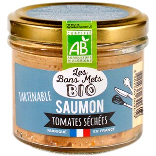 Les Bons Mets BIO | Pasta tartinabila ecologica cu somon si rosii uscate 90g