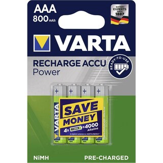 Varta | Acumulatori AAA 800mAh 4 bucati
